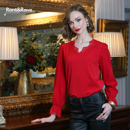 Rant & Rave Oakley Top - Red