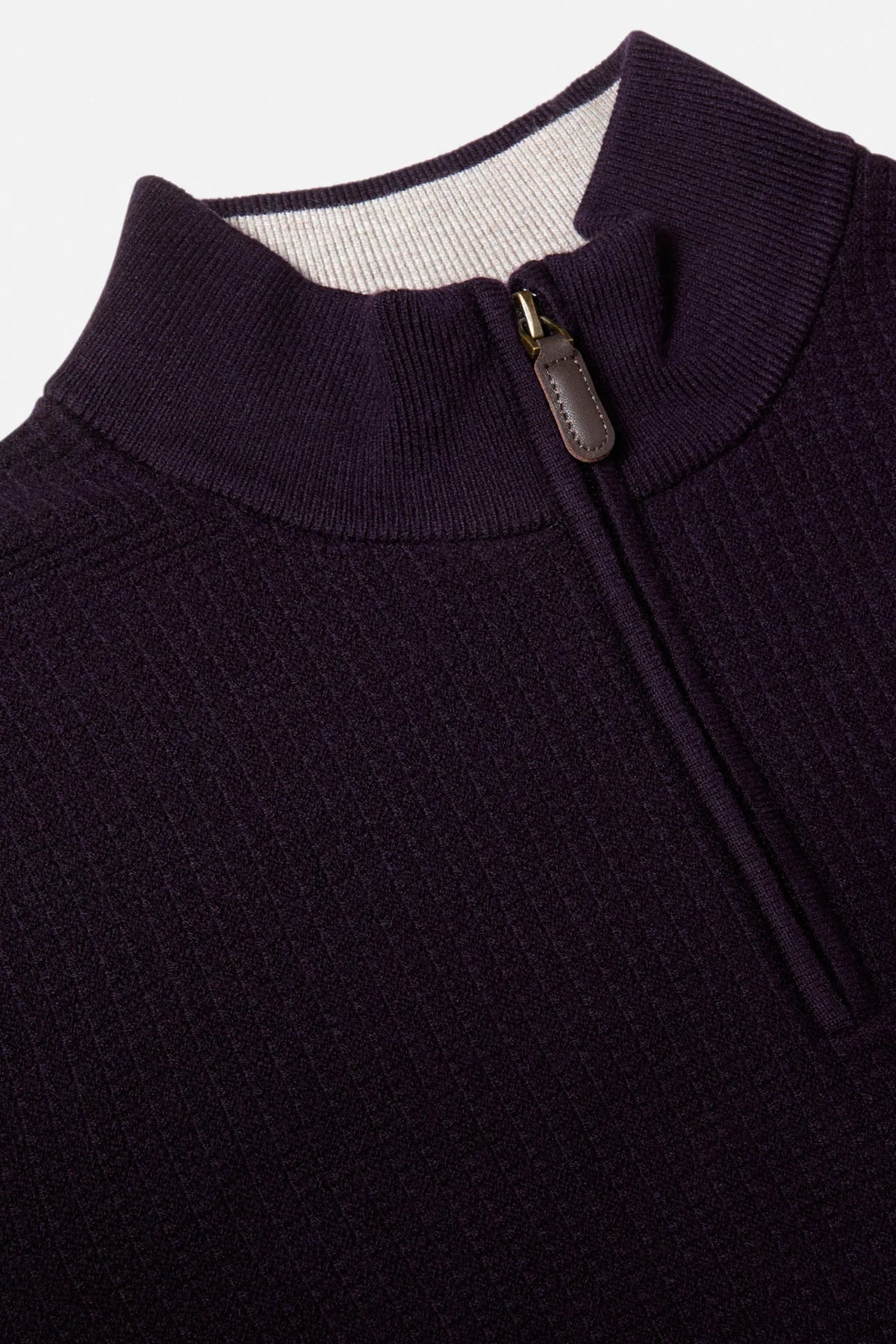 Benetti Oliver 1/4 Zip Knit - Plum