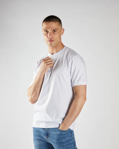 Diesel Pacey Henley Tee - Optic White