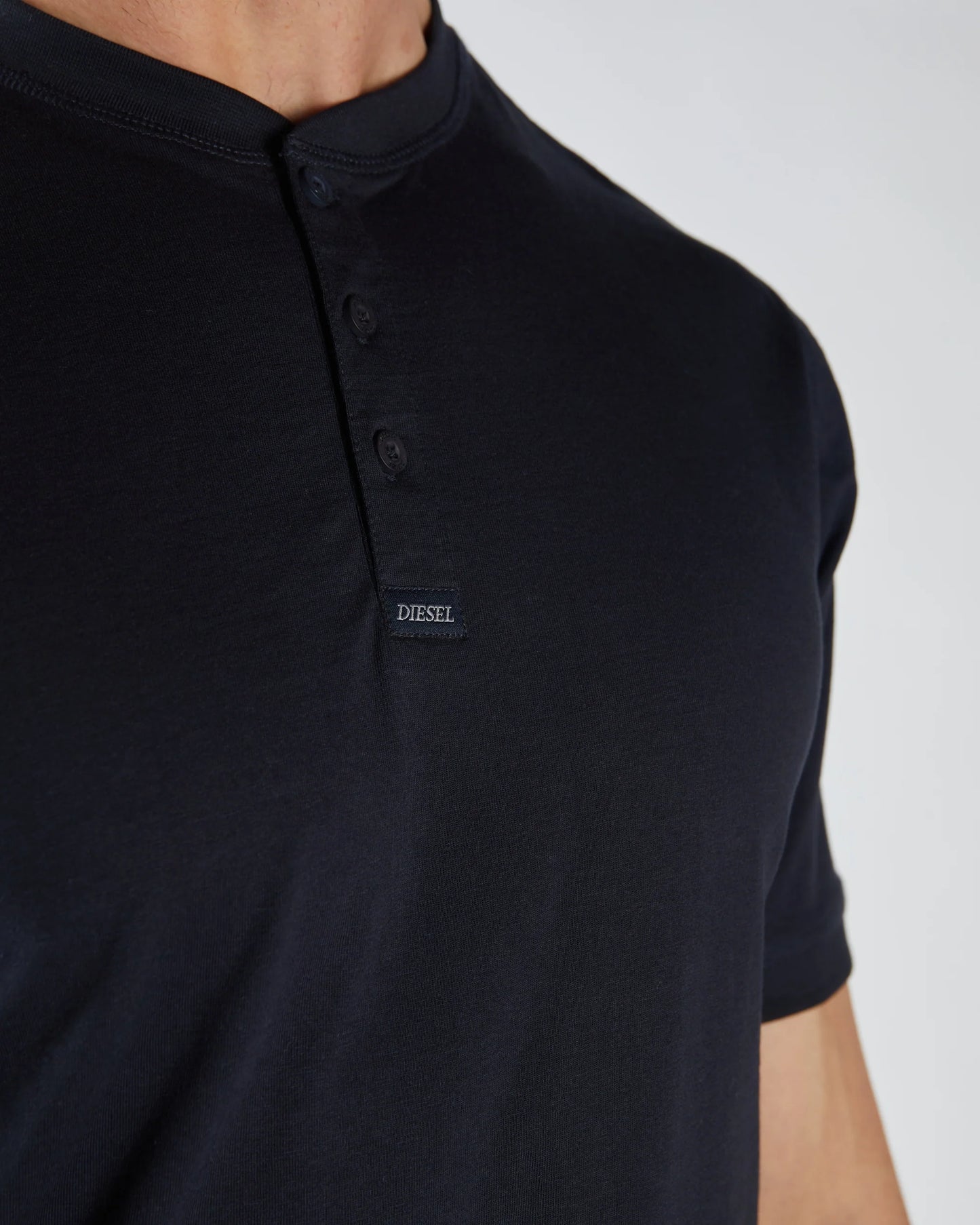 Diesel Pacey Henley Tee - Midnight Blue