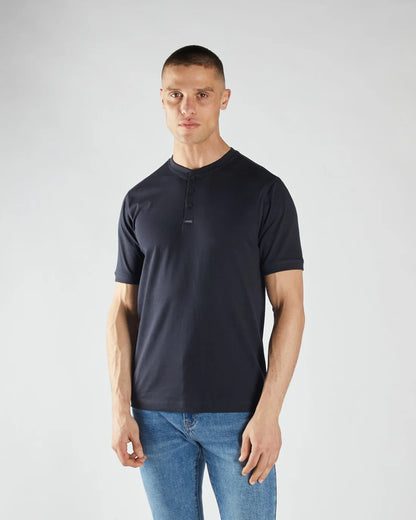Diesel Pacey Henley Tee - Midnight Blue