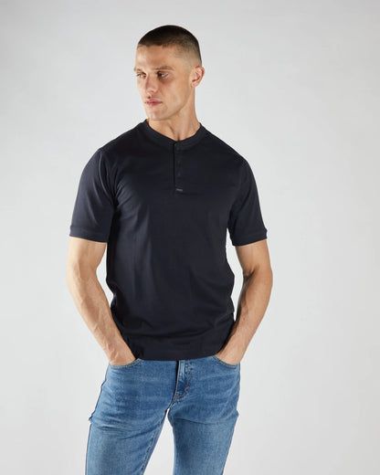 Diesel Pacey Henley Tee - Midnight Blue