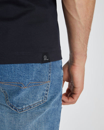 Diesel Pacey Henley Tee - Midnight Blue
