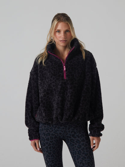 Diesel Penny Half Zip - Animal Print