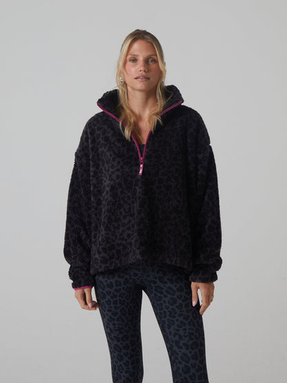 Diesel Penny Half Zip - Animal Print