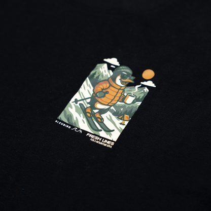Bleubird Pete The Penguin Ski Tee - Black