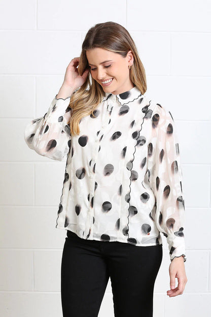 Rant & Rave Posy Blouse - White