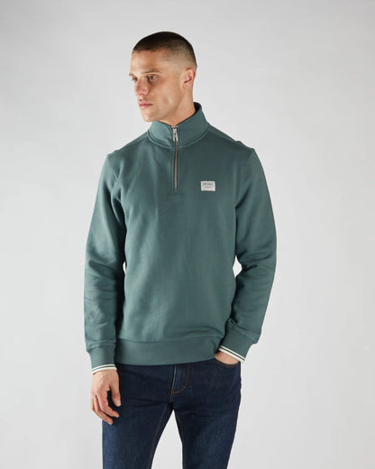 Diesel Presley Half Zip - Lawn Green