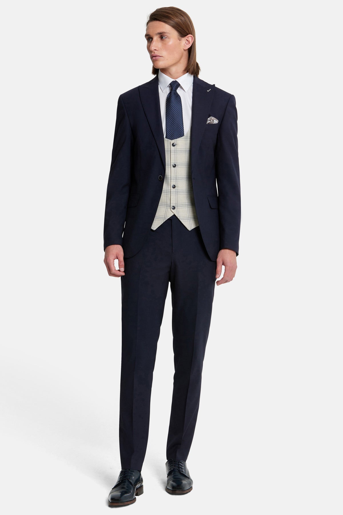 Travis 3 Piece Suit - Paris Navy