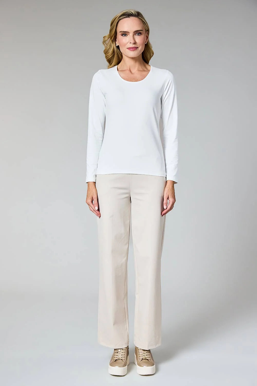 Deck Paula Long-Sleeve Top - Cream