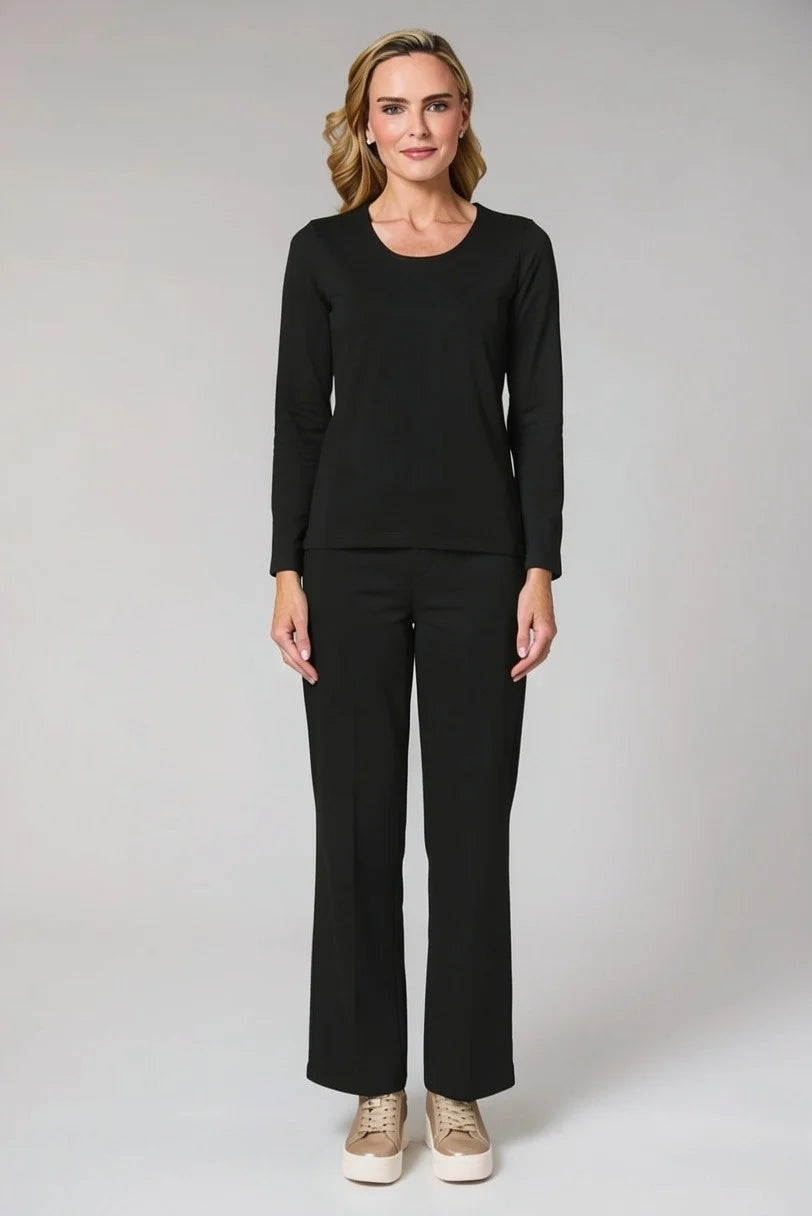 Deck Paula Long-Sleeve Top - Black
