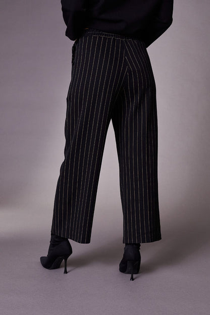 Peruzzi Cropped Stripe Trouser
