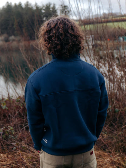Bleubird Bracken Quarter Zip - Navy