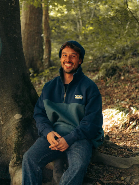 Bleubird Bracken Quarter Zip - Teal