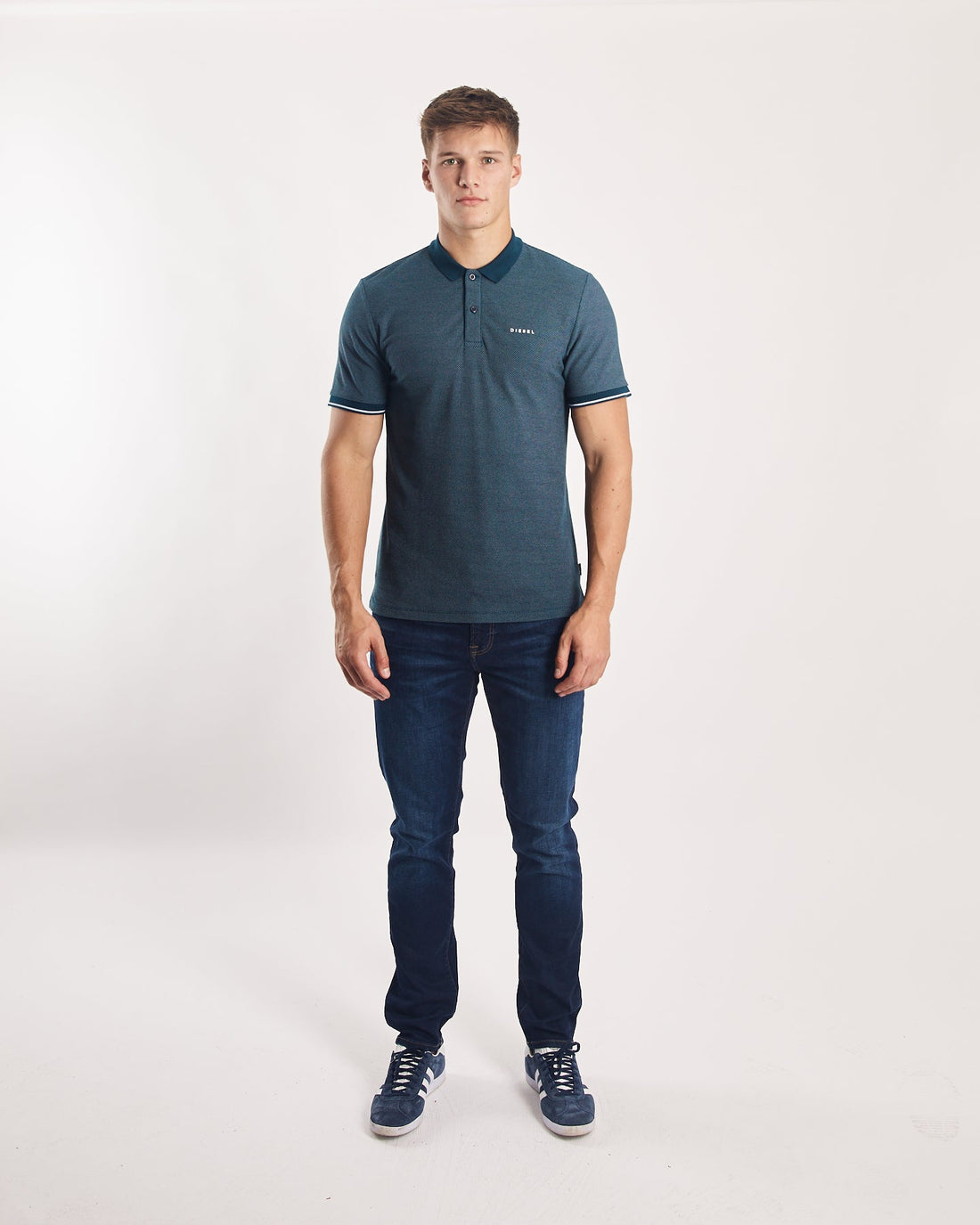 DIESEL Raheem Polo - Midnight Teal