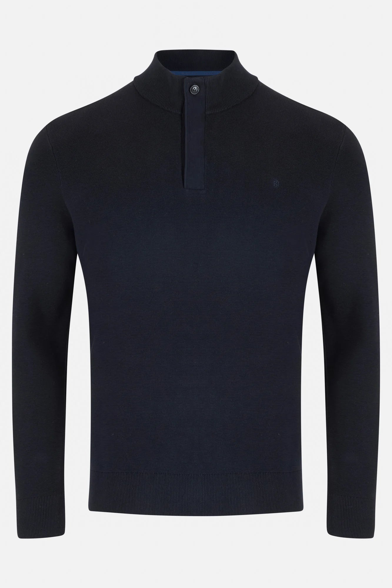 Benetti Ross 1/4 Zip Knit Jumper - Navy