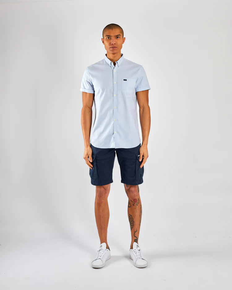 Diesel Ryan Oxford Short Sleeve Shirt - Clear Sky