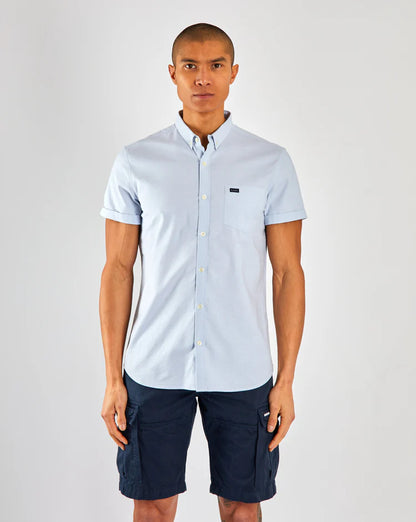 Diesel Ryan Oxford Short Sleeve Shirt - Clear Sky