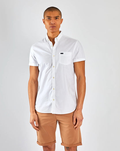 Diesel Ryan Oxford Short Sleeve Shirt - Optic White