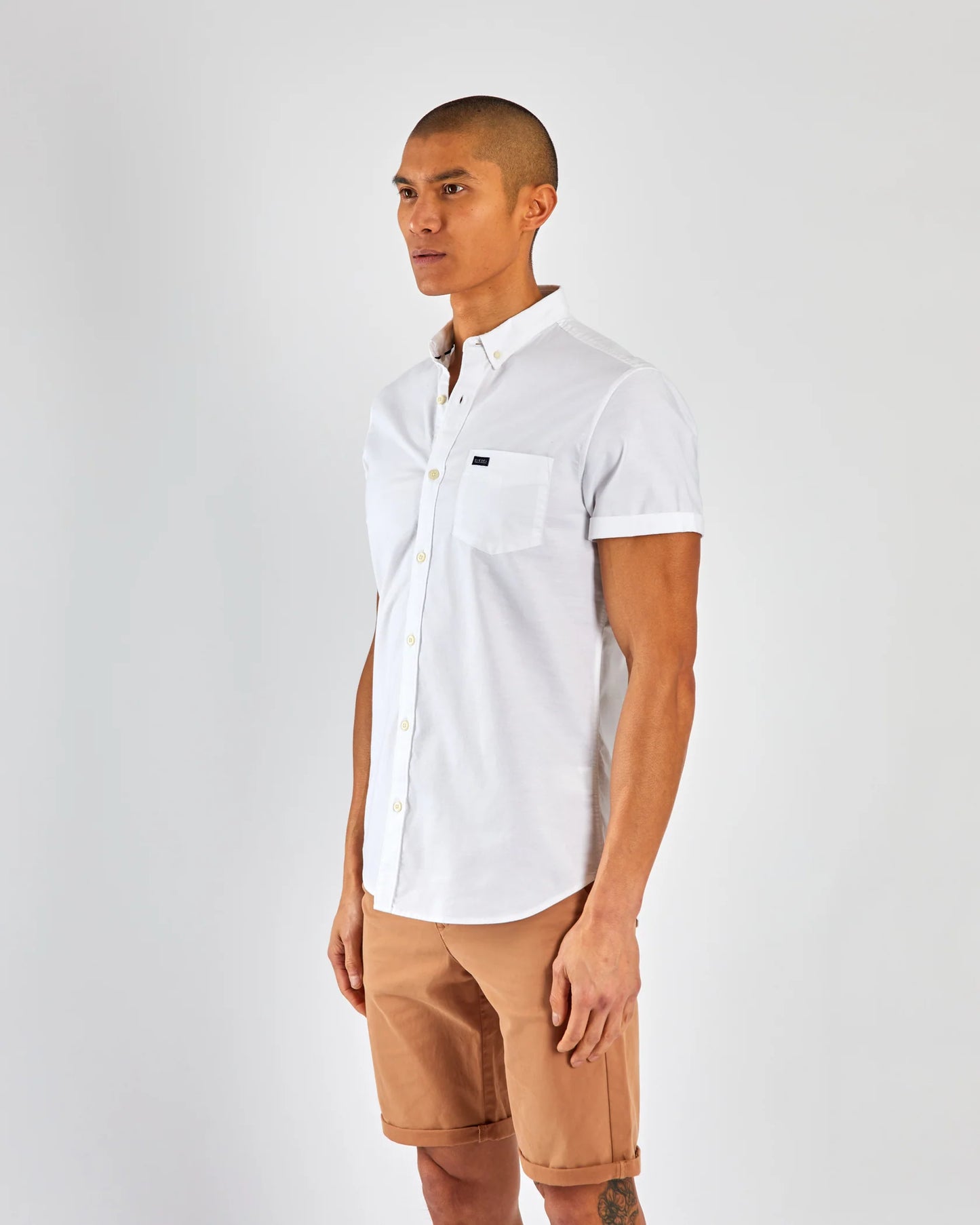 Diesel Ryan Oxford Short Sleeve Shirt - Optic White