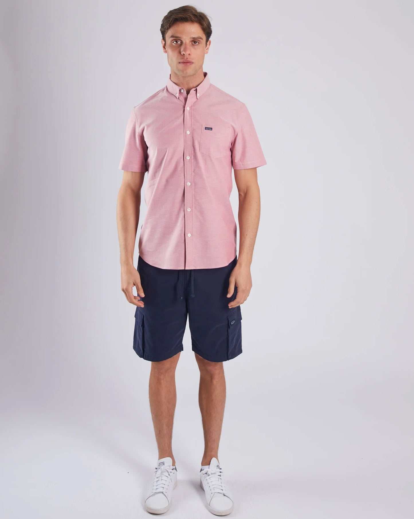 Diesel Ryan Oxford Short Sleeve Shirt - Faded Rose