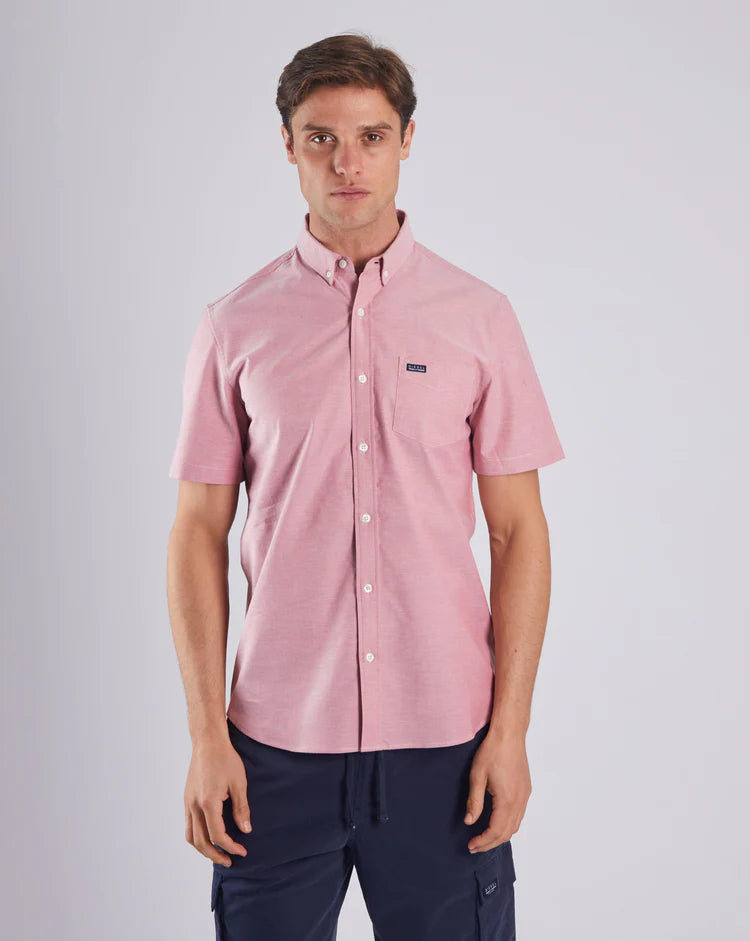 Diesel Ryan Oxford Short Sleeve Shirt - Faded Rose