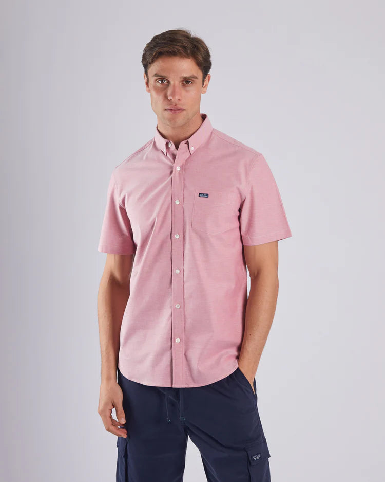 Diesel Ryan Oxford Short Sleeve Shirt - Faded Rose