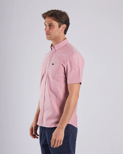 Diesel Ryan Oxford Short Sleeve Shirt - Faded Rose