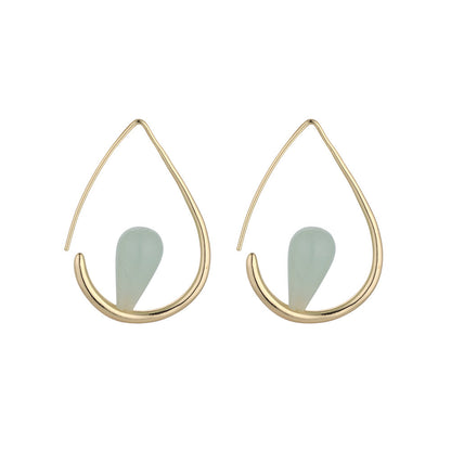 Knight & Day Gia Amazon Stone Hoops