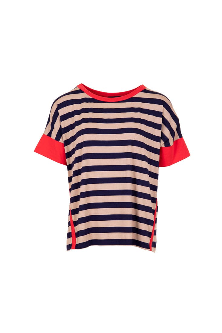 Peruzzi Contrast Stripe Top