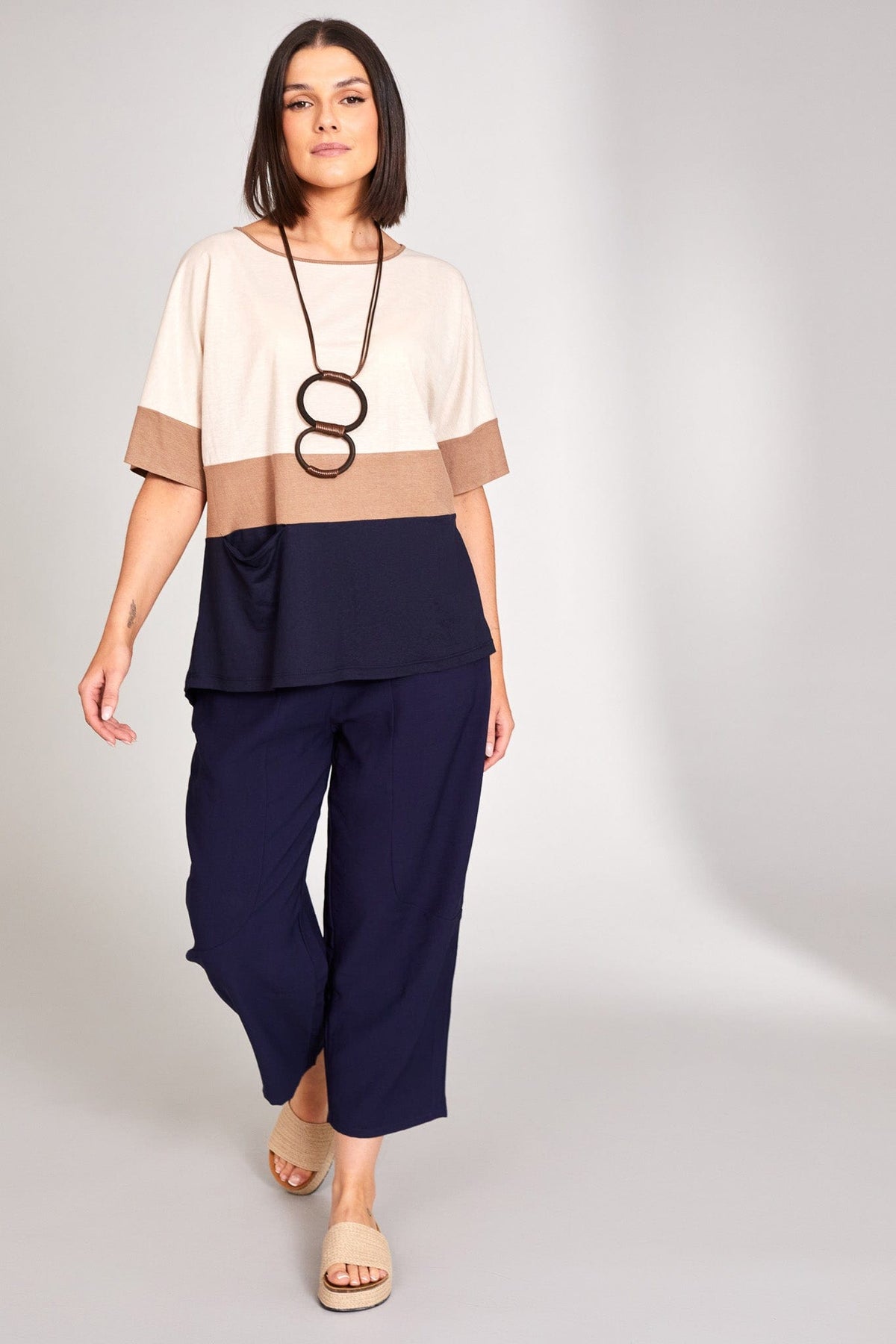 Peruzzi Easy Slouch Trousers - Navy | TRM – TRM Clothing