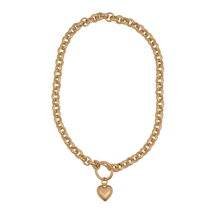 Knight & Day Chunky Chain Heart Necklace