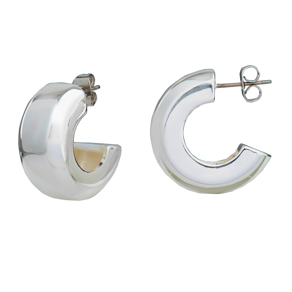 Knight & Day Nola Silver Hoops