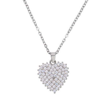 Knight & Day Gia Silver Heart Pendant