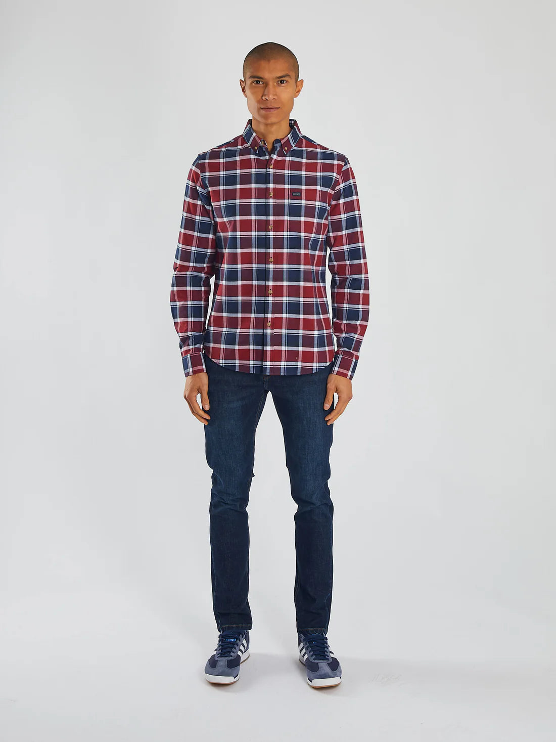 Diesel Scout Check Shirt -  Navy/Red