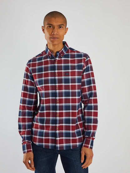 Diesel Scout Check Shirt -  Navy/Red