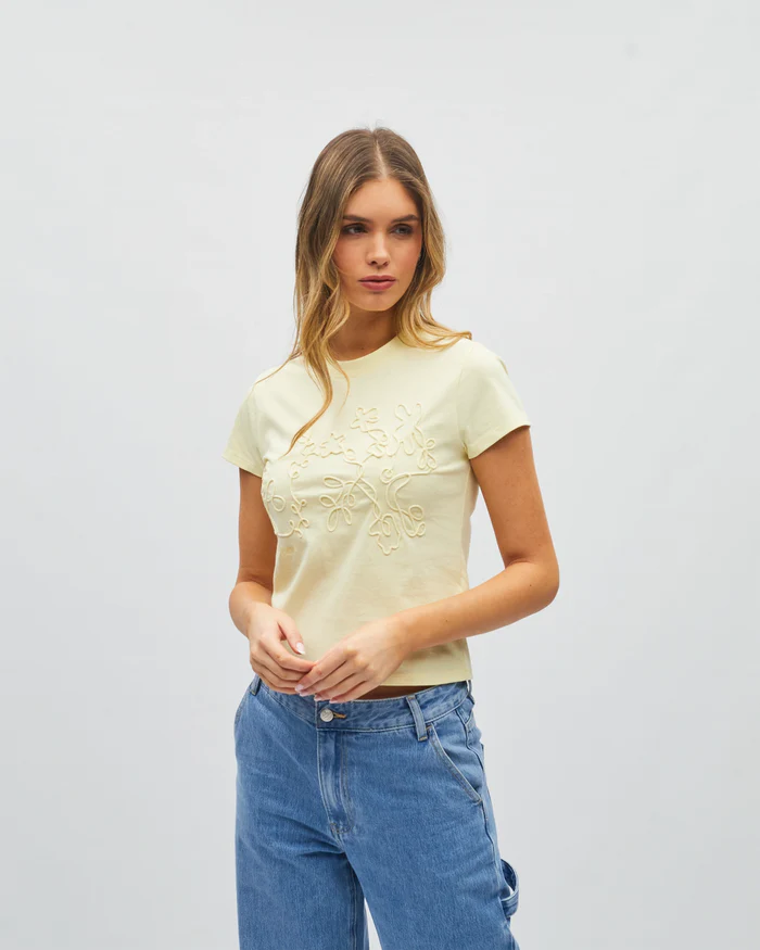 Diesel Seraphine Tee - Lemon Cream