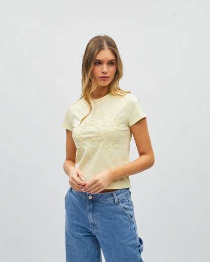Diesel Seraphine Tee - Lemon Cream