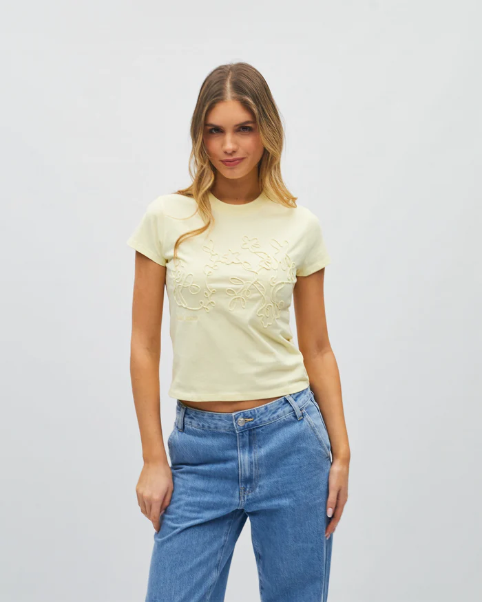 Diesel Seraphine Tee - Lemon Cream
