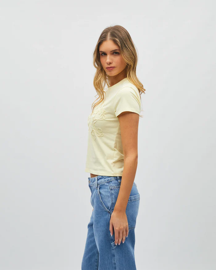 Diesel Seraphine Tee - Lemon Cream