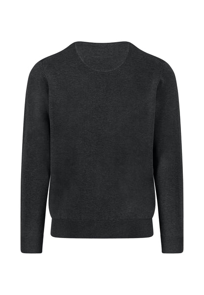 Fynch Hatton Knitted Crew Neck Jumper - Black