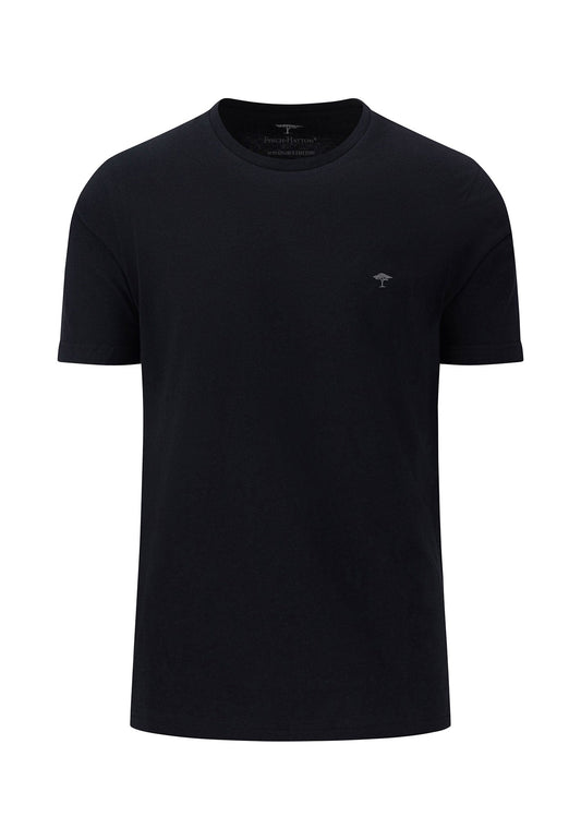 Fynch Hatton Mens O-Neck T-Shirt - Black