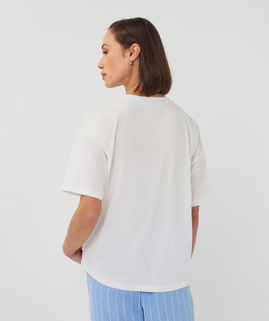 EsQualo Wide Animal T-shirt - Blue