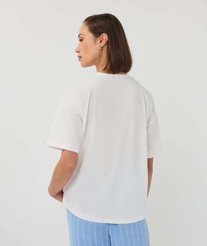 EsQualo Wide Animal T-shirt - Blue