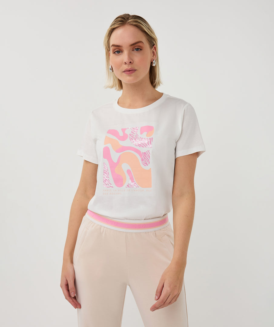 Esqualo Paris T-Shirt - Rose