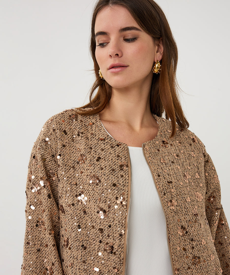 EsQualo Sequins Jacket - Multi Color
