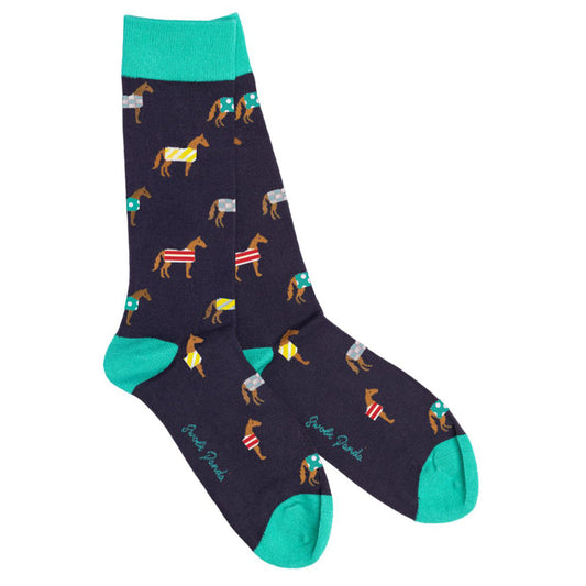 Swole Panda Bamboo Socks - Horse