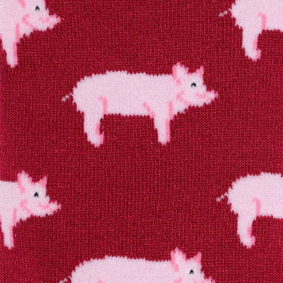 Swole Panda Bamboo Socks - Pig