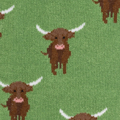 Swole Panda Bamboo Socks - Highland Cow