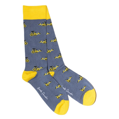 Swole Panda Bamboo Socks - Yellow Digger